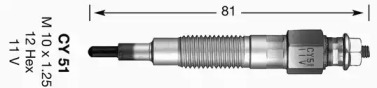 Свеча накаливания NGK 2696